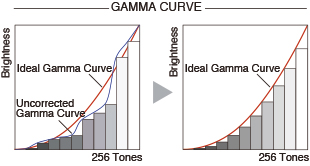 10-bit gamma correction